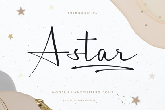 A Star Script Font: Elegance for Digital Branding and Web Design
