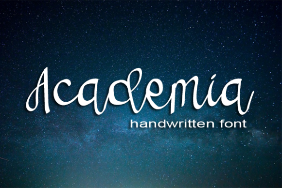 Academia Font: A Script Typeface for Elegance in Web Design