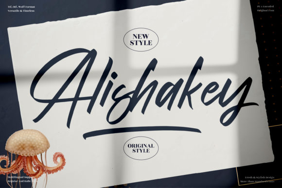 Alishakey — A Delightful Script Font for Creative Makers