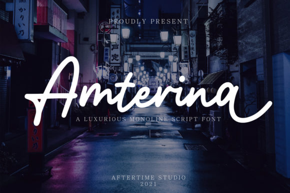 Amterina Font for Handmade and Design Projects