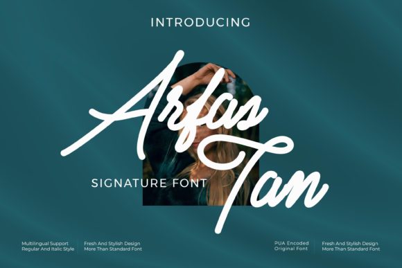 Arfas Tan: The Elegant Script Font for Modern Campaigns