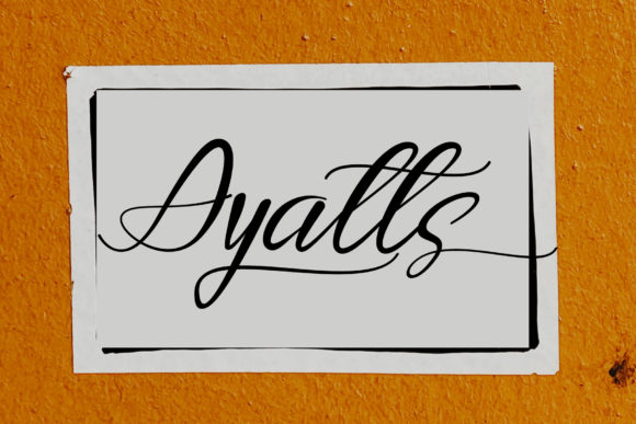 Ayatts Script Font Review for Modern Campaign Design