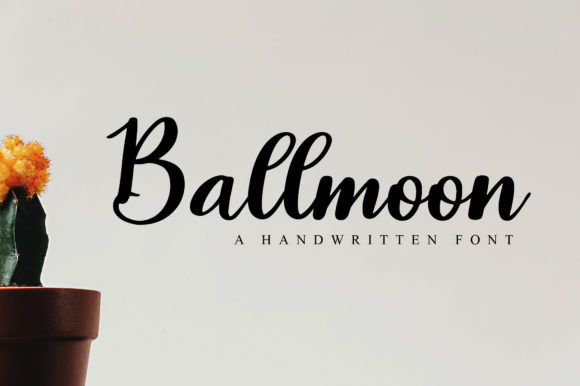 Ballmoon: A Sophisticated Script Font for Editorial Design