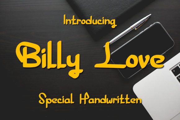 Billy Love: A Playful Script Font for Creative Branding Projects
