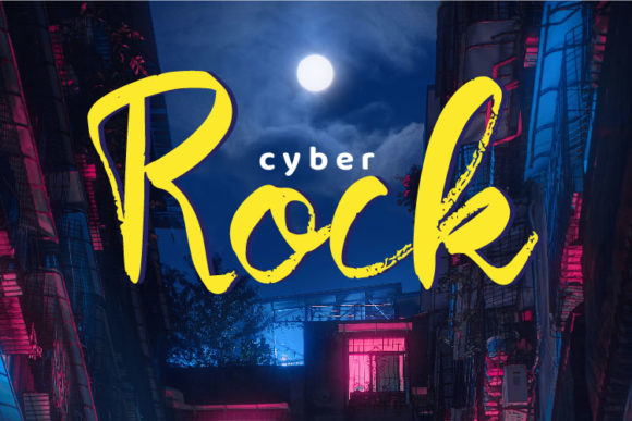 Cyber Rock: The Brushed Script Typeface for Magical Brand Identities