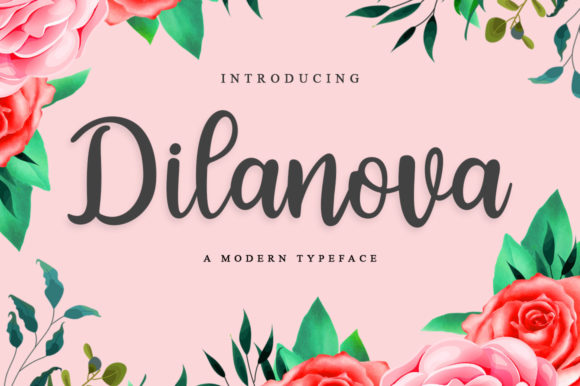 Dilanova Typeface: A Delicate Script for Elegant Brand Identity