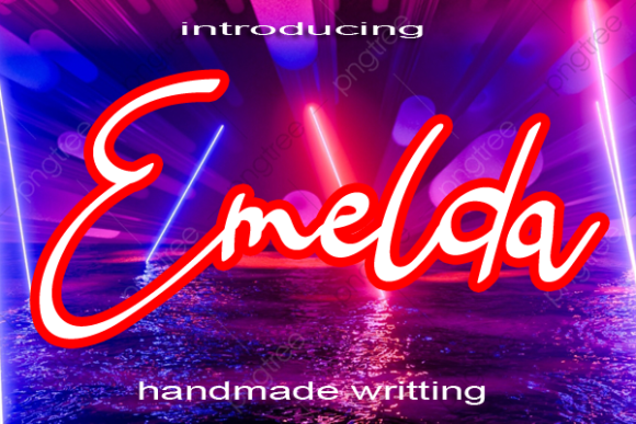 Emelda: A Script Font for Modern Web Design and Branding