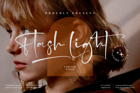 Flash Light Font: A Stylish Script for Professional Branding