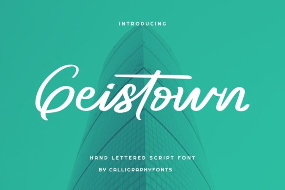Geistown: A Script Font for Captivating Editorial Design