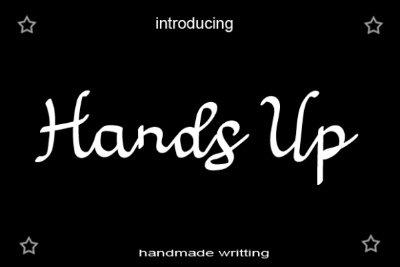 Hands Up: A Script Font for Elegant Branding Projects