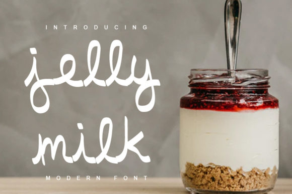 Jelly Milk: A Playful Script Font for Web Design Projects