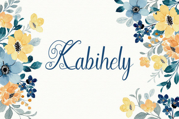 Kabihely: A Graceful Script Handwritten Font for Elegant Branding