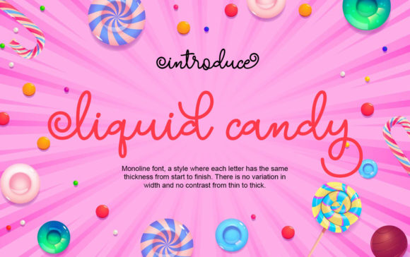 Liquid Candy Font for Elegance in Editorial Design