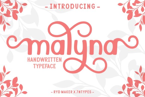 Malyna: The Chic Script Handwritten Font for Elegant Branding