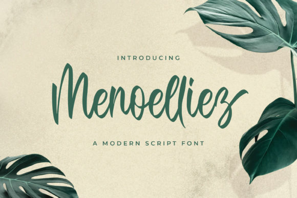 Menoelliez: A Playful Script Font for Digital Branding