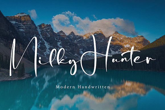 Milky Hunter: The Elegant Script Font for Modern Web Design