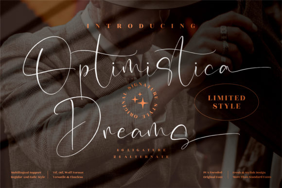 Optimistica Dreams Font for Editorial Design and Creative Projects