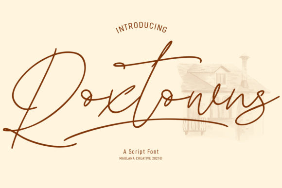 Roxtowns Font: Elevate Your Brand with a Graceful Script Typeface