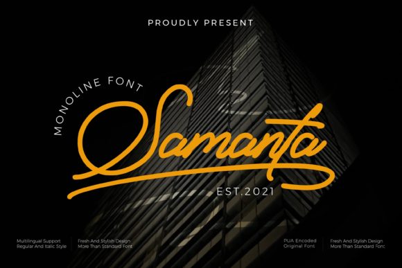 Samanta Font: A Delicate Script for Editorial Elegance