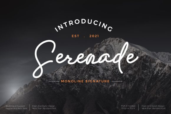 Serenade: The Delicate Script Handwritten Font for Elegant Editorial Design