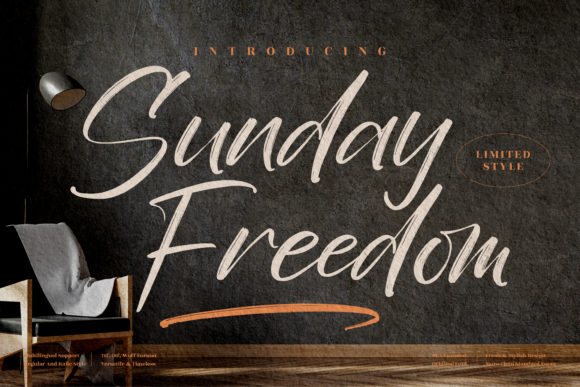 Sunday Freedom: A Script Font for Elegant Editorial Design
