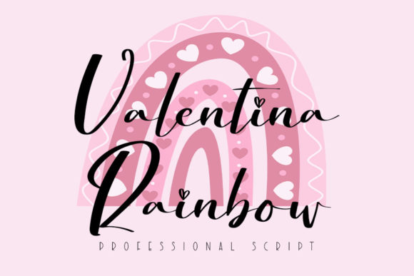 Valentina Rainbow Font for Professional Branding and Creative Projects