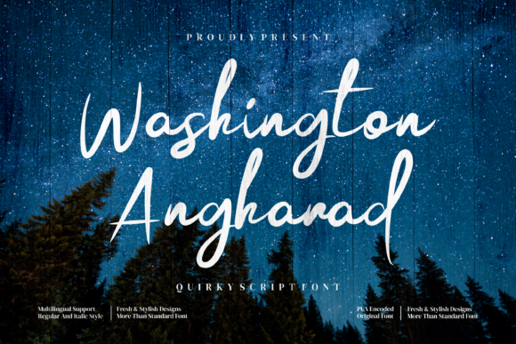 Washington Angharad: The Elegant Script Font for Handmade Brands