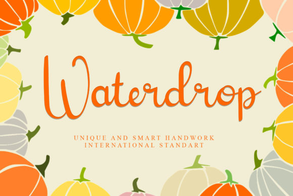 Waterdrop Font: A Playful Script for Creative Designers